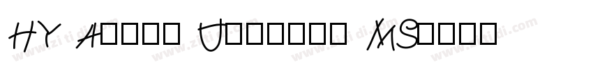 HY Arial Unicode MS字体转换